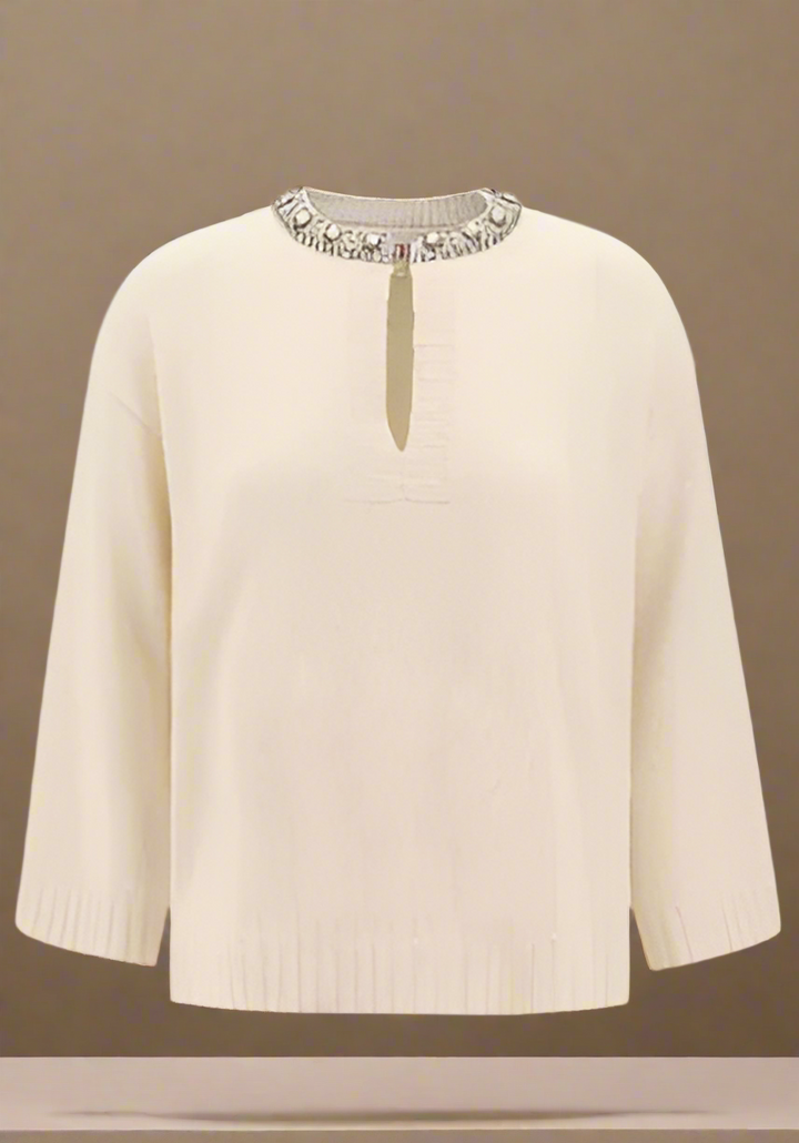 Valentino Pap women's JEWEL NECK SWEATER