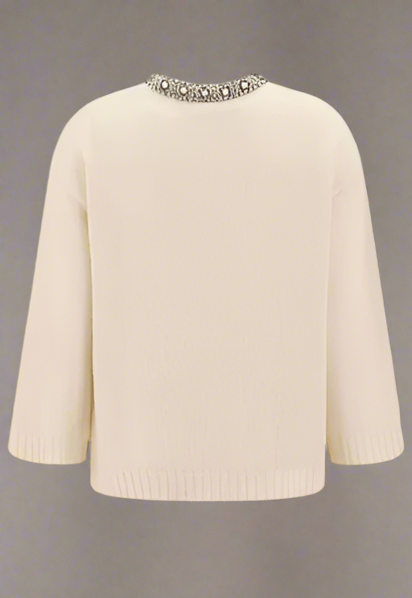 Valentino Pap women's JEWEL NECK SWEATER