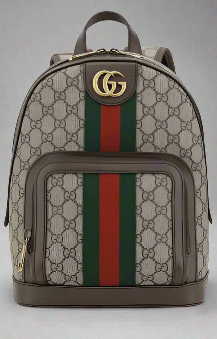 GUCCI men's brown GG BACKPACK ITALY