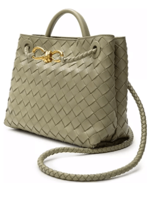 Bottega Veneta GREEN LEATHER HANDBAG