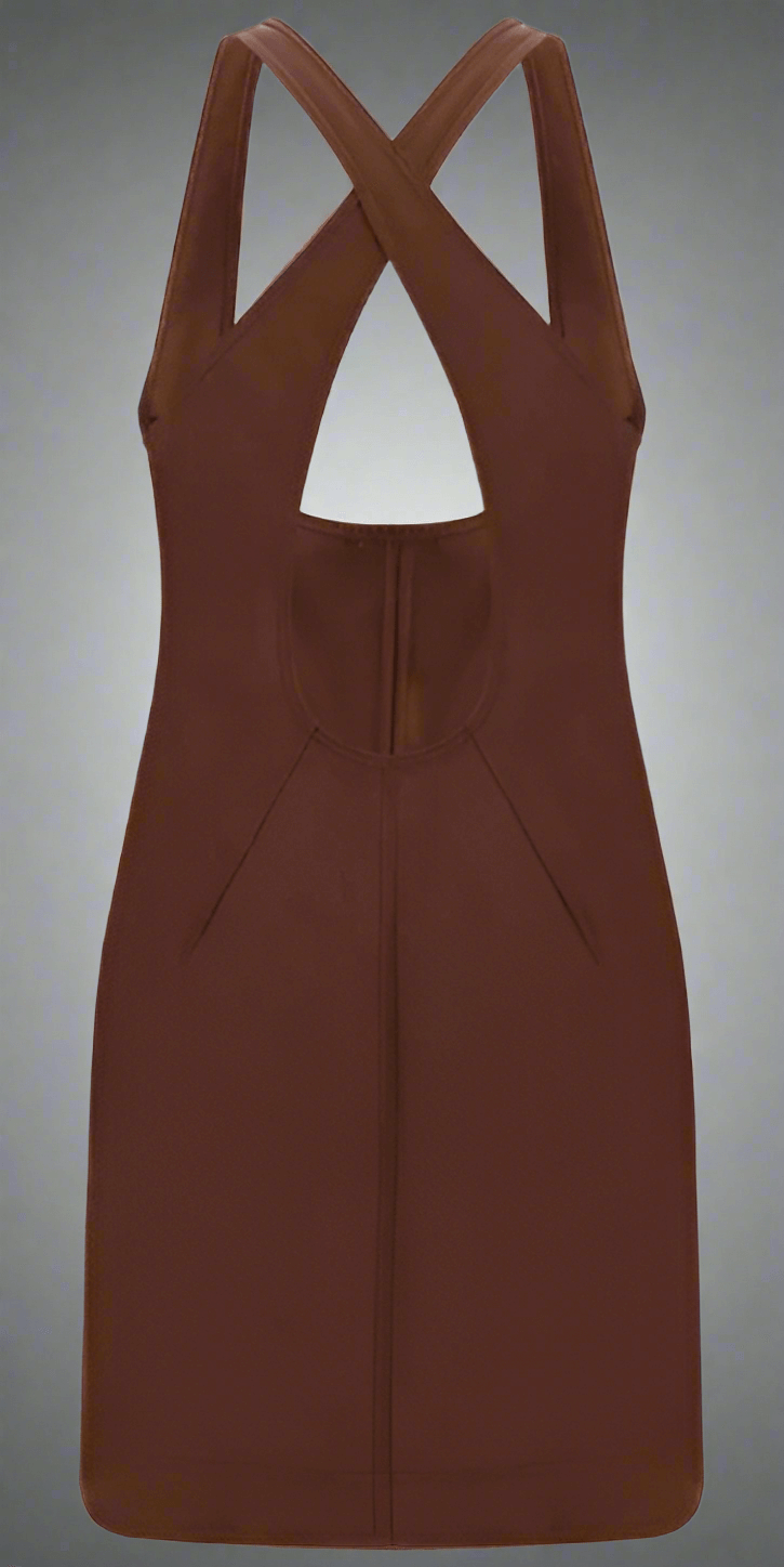 Saint Laurent brown MINI DRESS