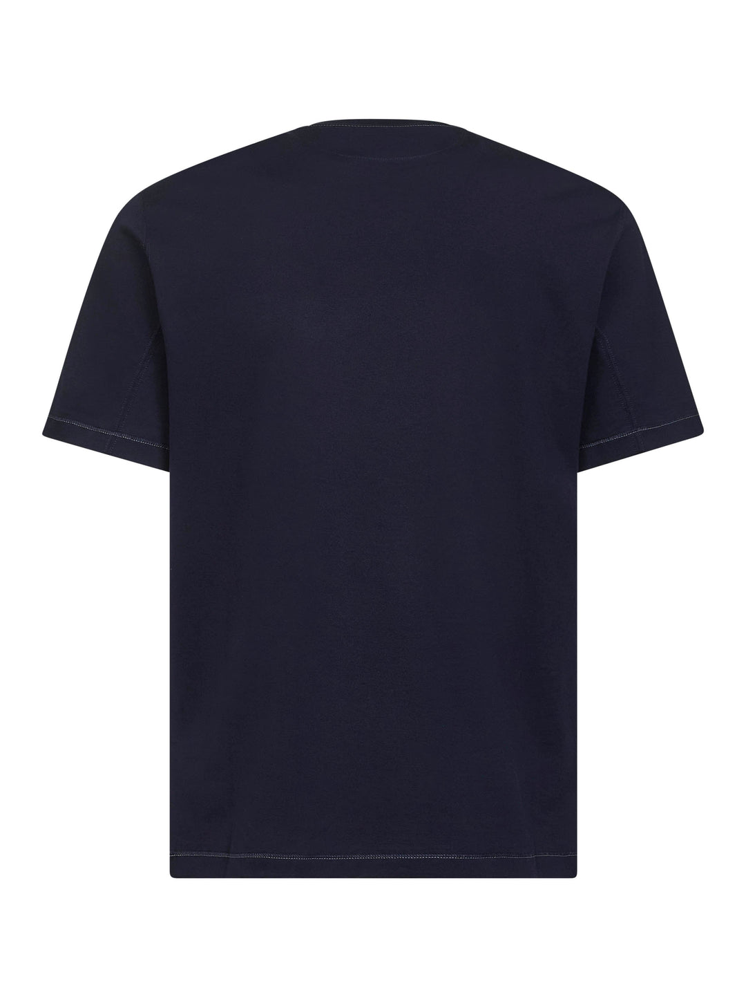 Brunello Cucinelli Men Blue Solomeo Crest Crewneck T-Shirt
