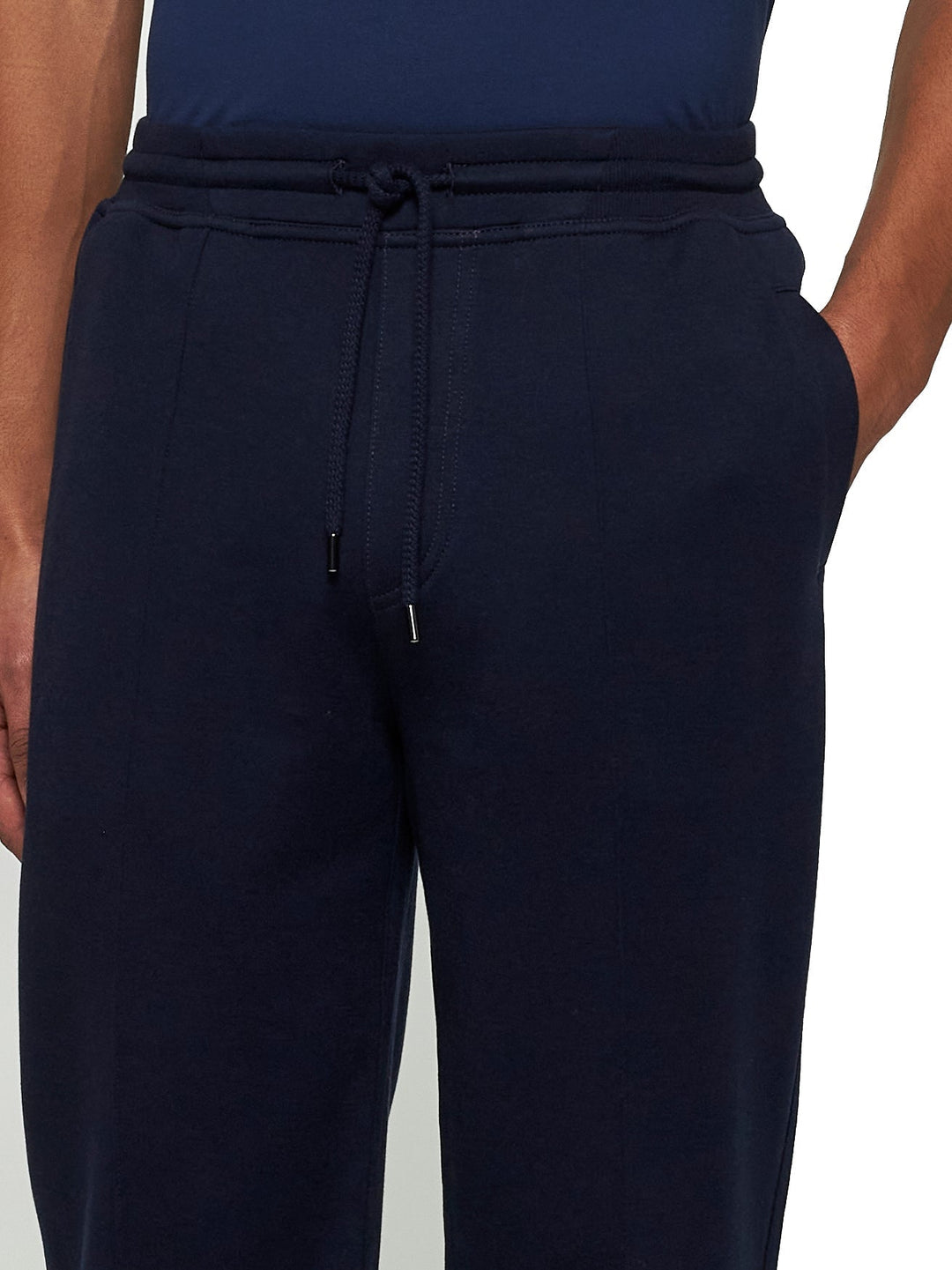 Brunello Cucinelli Men Joggers In Felpa Grigia