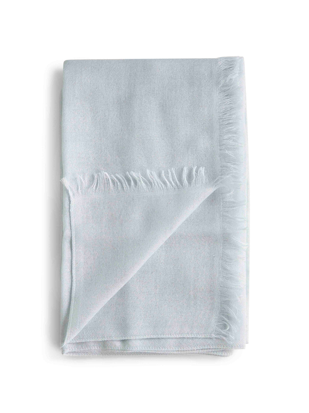 Brunello Cucinelli Women Light Blue Cashmere And Silk Scarf