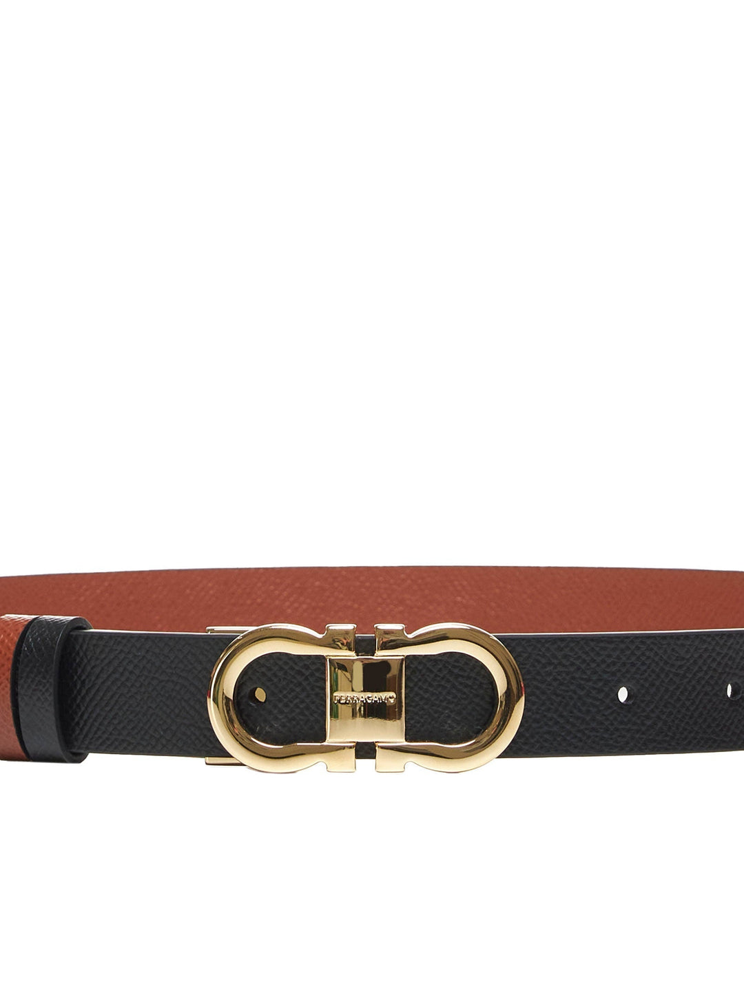 Ferragamo Women Black Reversible Gancini Belt