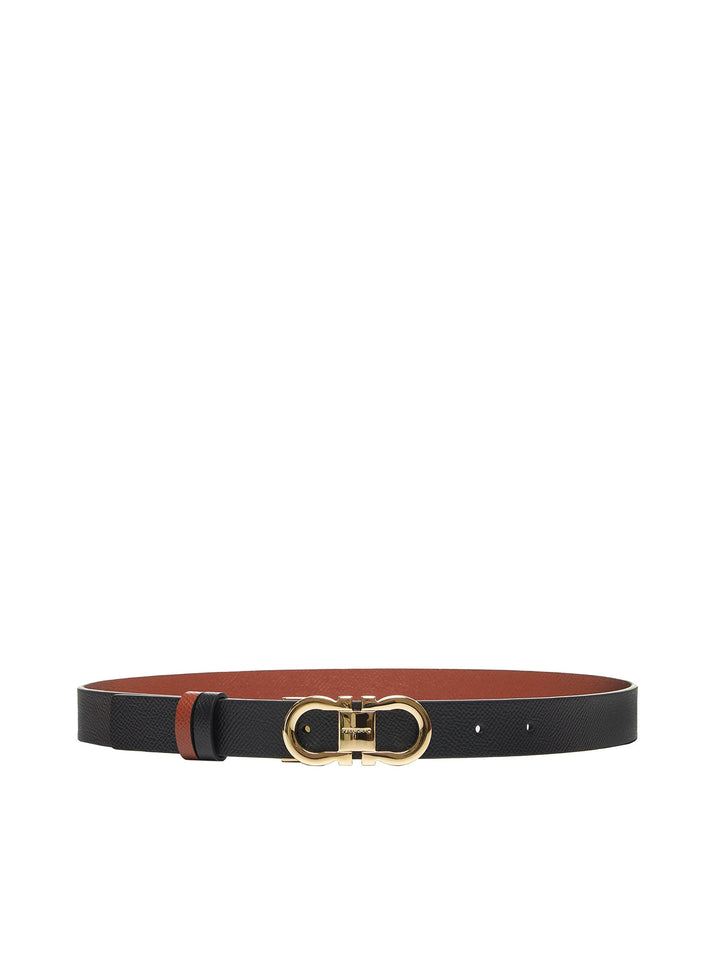 Ferragamo Women Black Reversible Gancini Belt