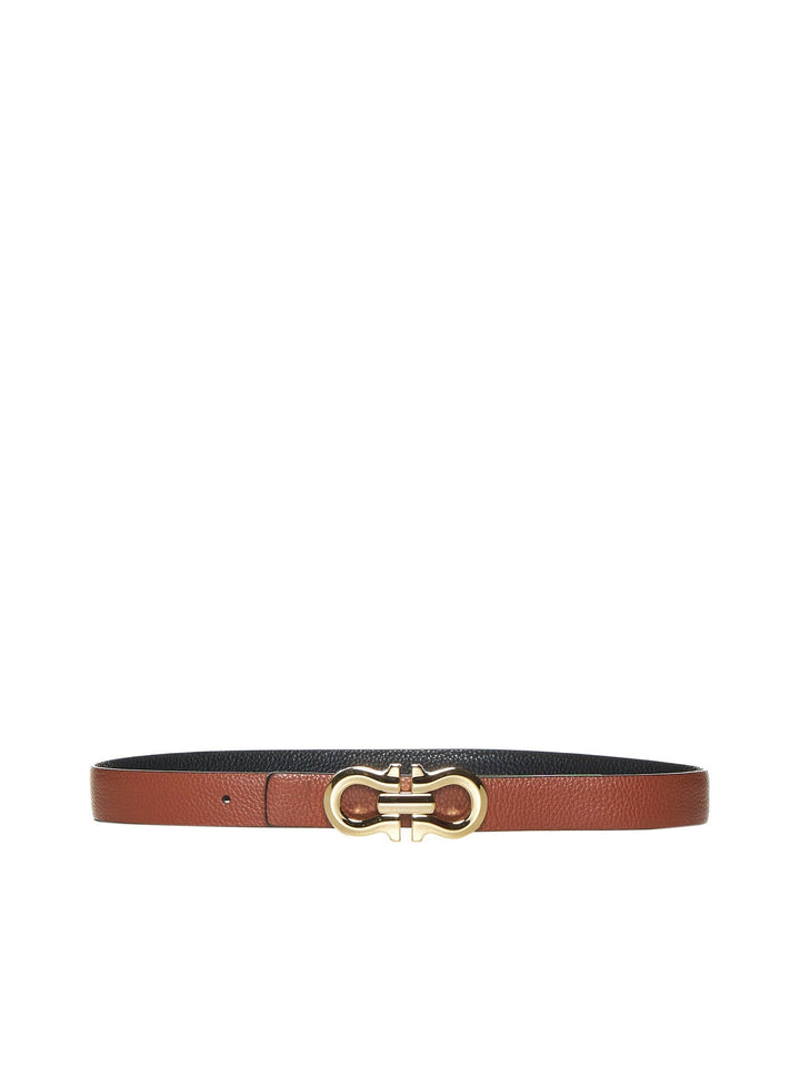 Ferragamo Women Gancini Reversible Leather Belt Ferragamo
