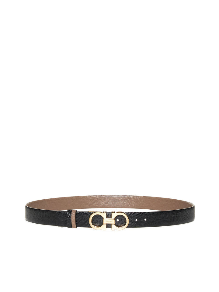 Ferragamo Women Caraway Seed Leather Gancini Reversible Belt