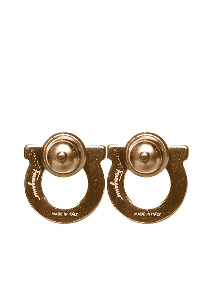 Ferragamo Women Rhinestones Gancini Earrings By Ferragamo