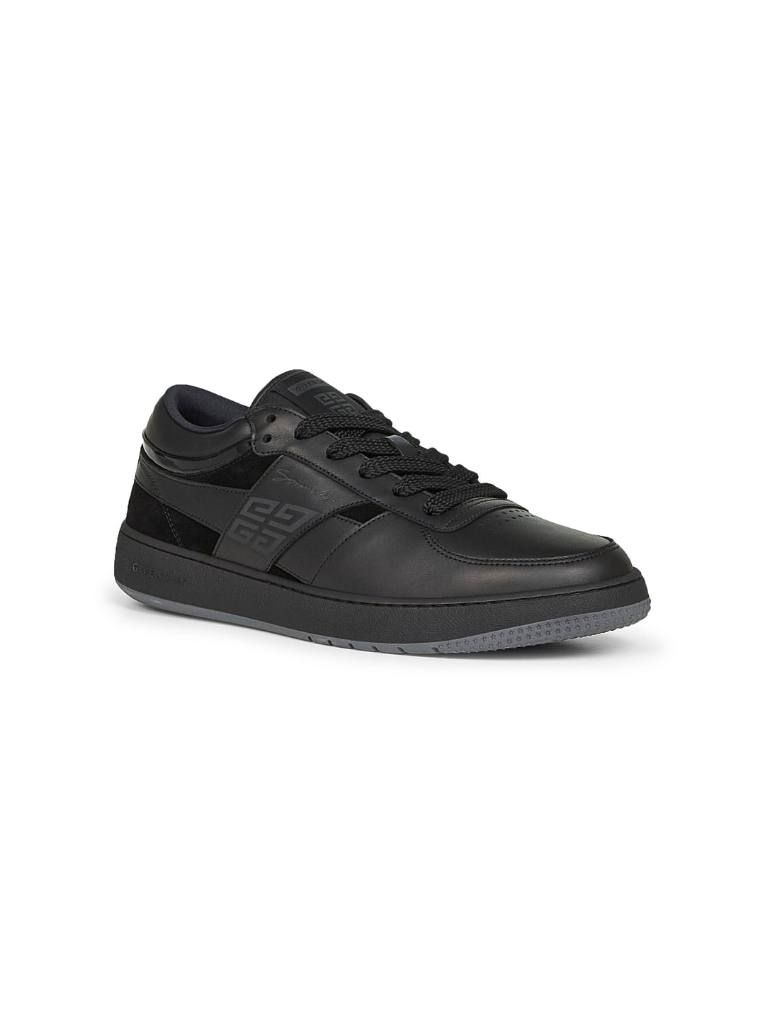 Givenchy Men Black Mixed Leathers G Move Sneakers
