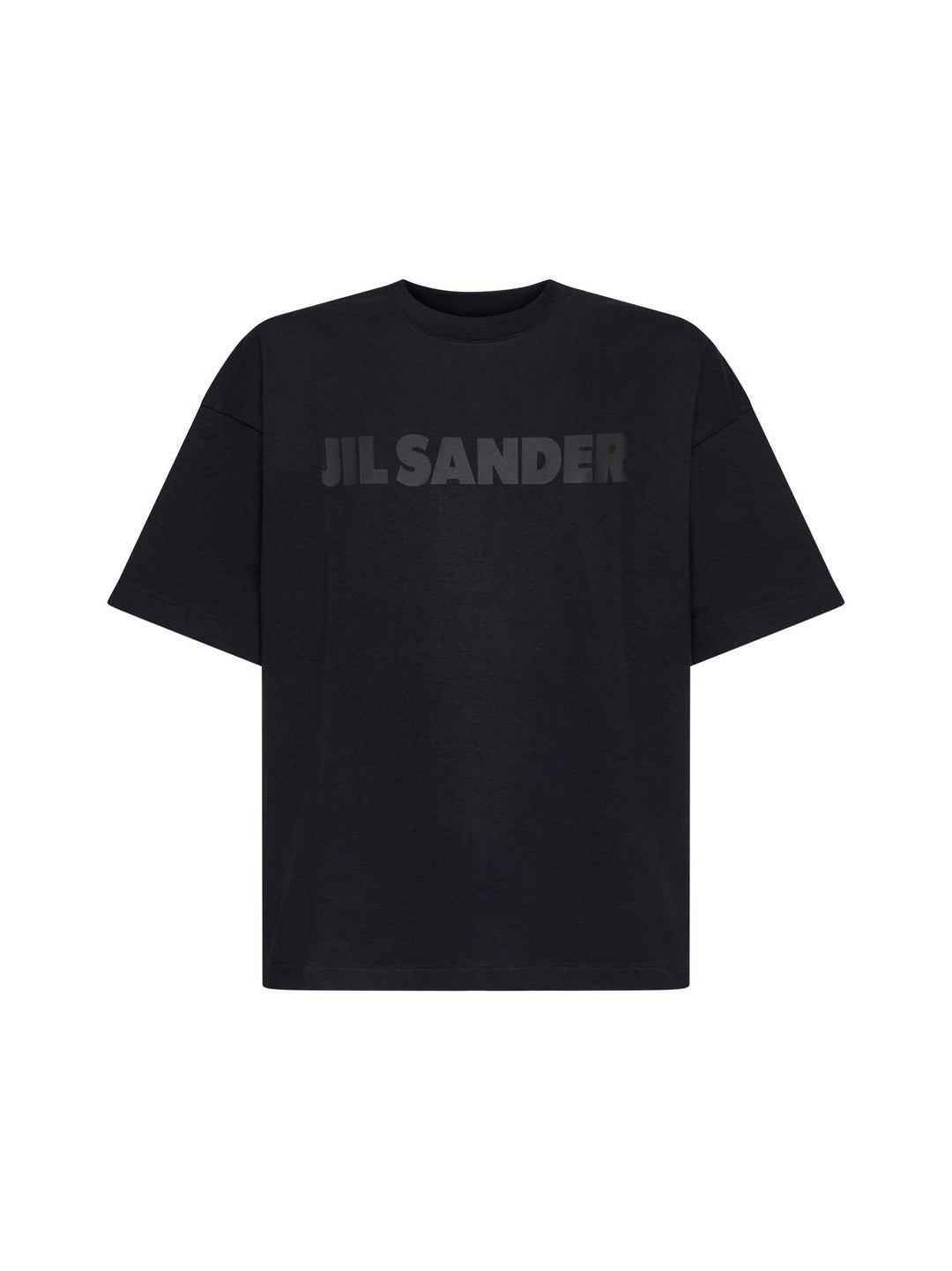 Jil Sander Men Black Printed Logo T-Shirt
