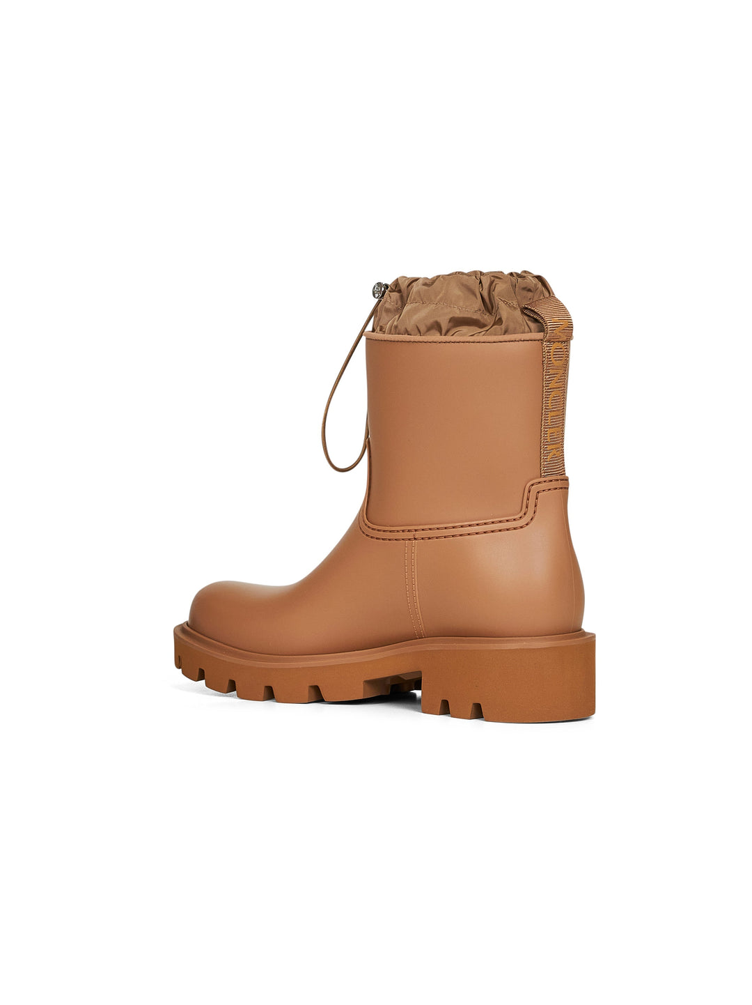 Moncler Women Light Brown Kickstream Rain Boots