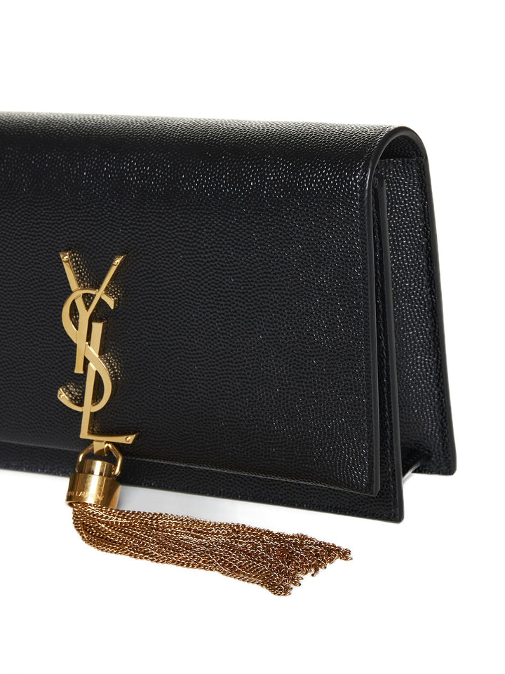 Saint Laurent Women Kate Leather Wallet On Chain Bag