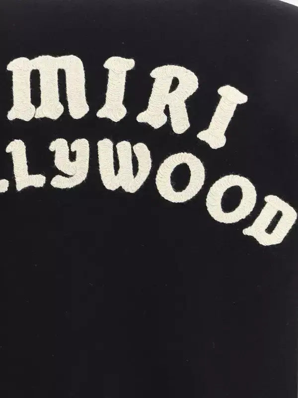 AMIRI men's black & white Hollywood Bomber