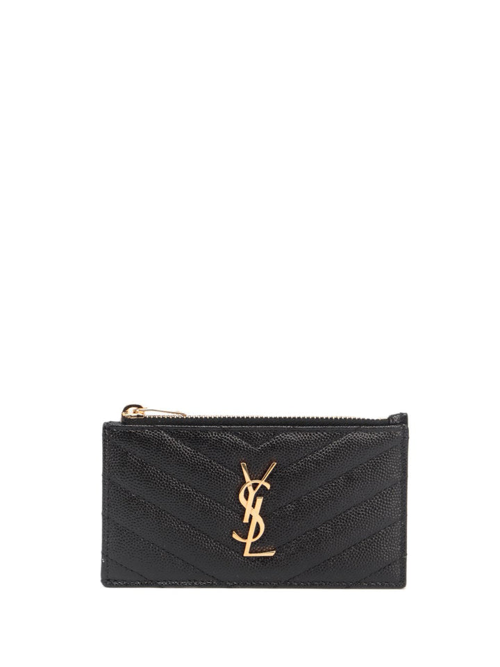 Saint Laurent Women `Cassandre Matelassé Fragments` Card Case