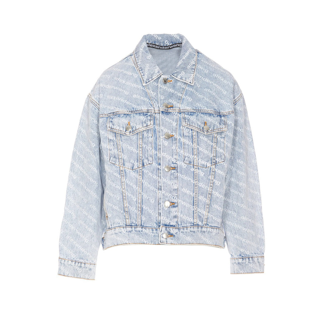 Alexander Wang Women All Over Logo Denim Jacket