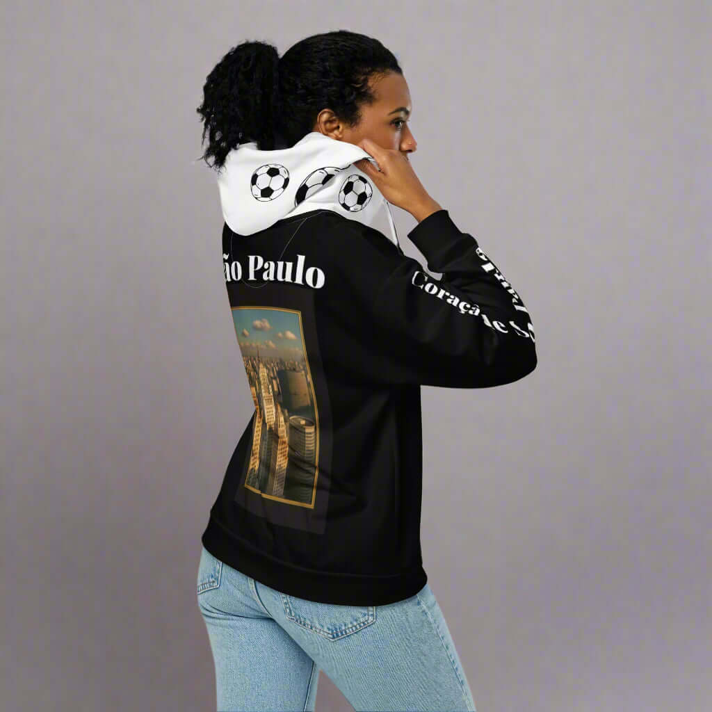 SÃO PAULO CITY PRIDE BLACK UNISEX HOODIE