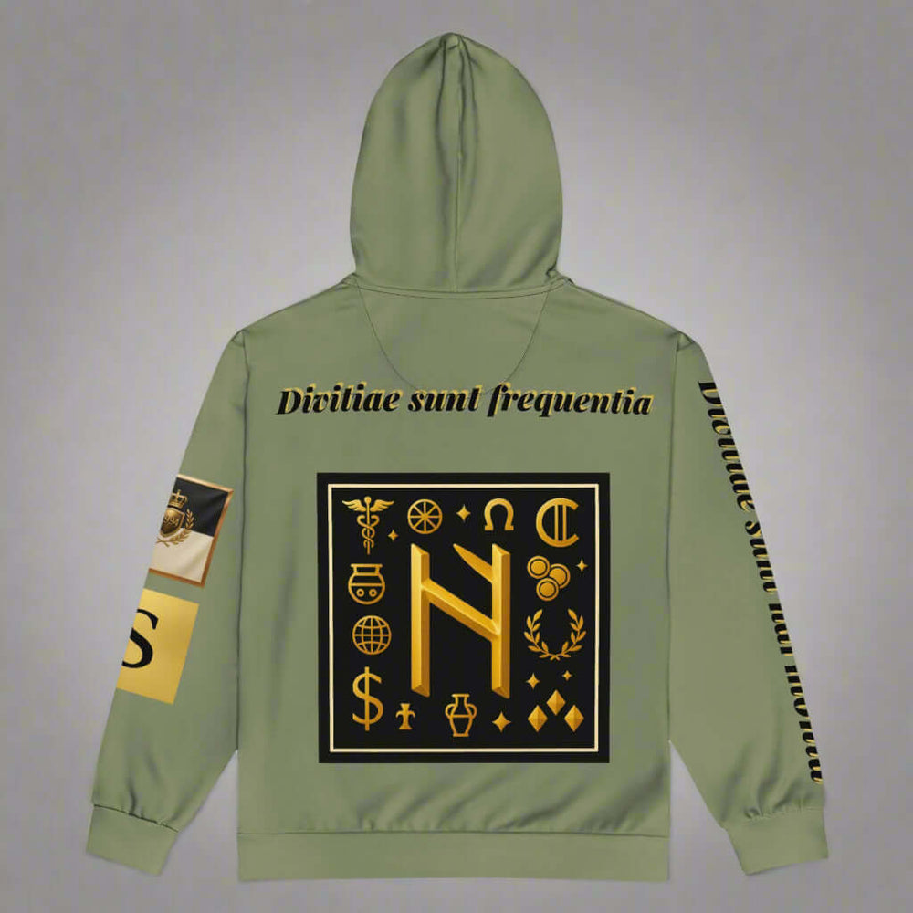 STORE 7994 "Divitiae" Manifestation Hoodie – Muted Green
