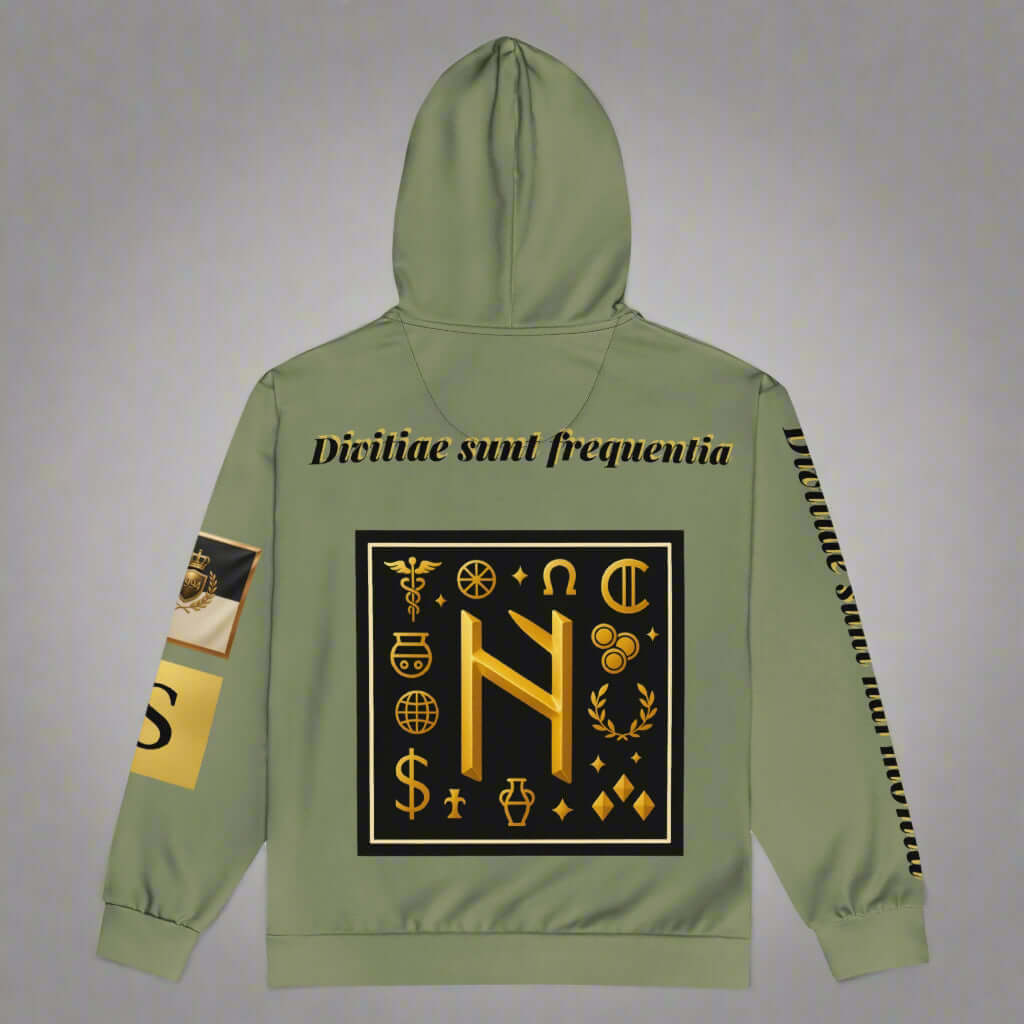 STORE 7994 "Divitiae" Manifestation Hoodie – Muted Green
