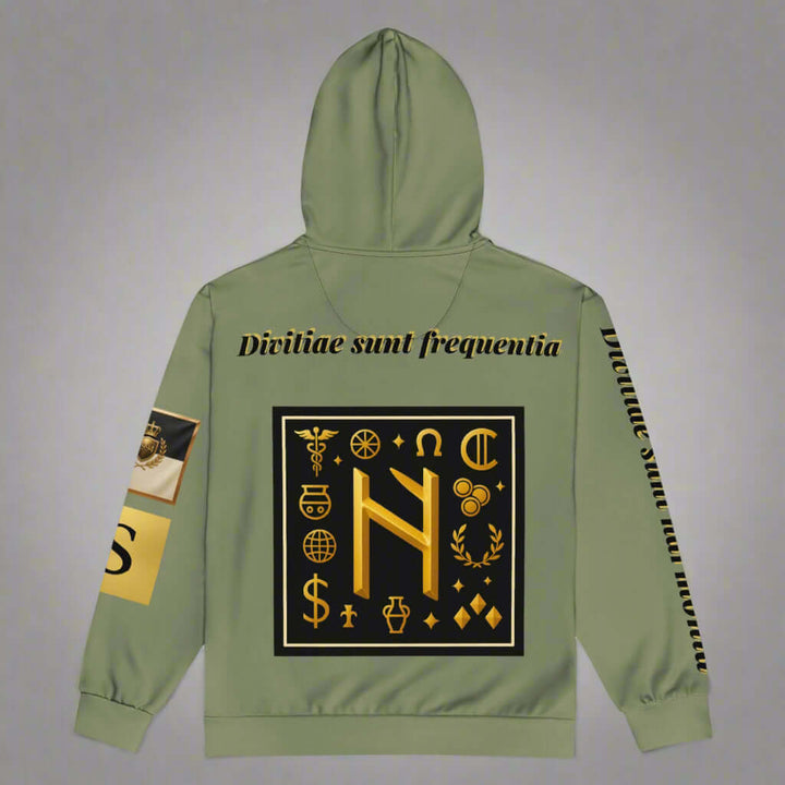 STORE 7994 "Divitiae" Manifestation Hoodie – Muted Green