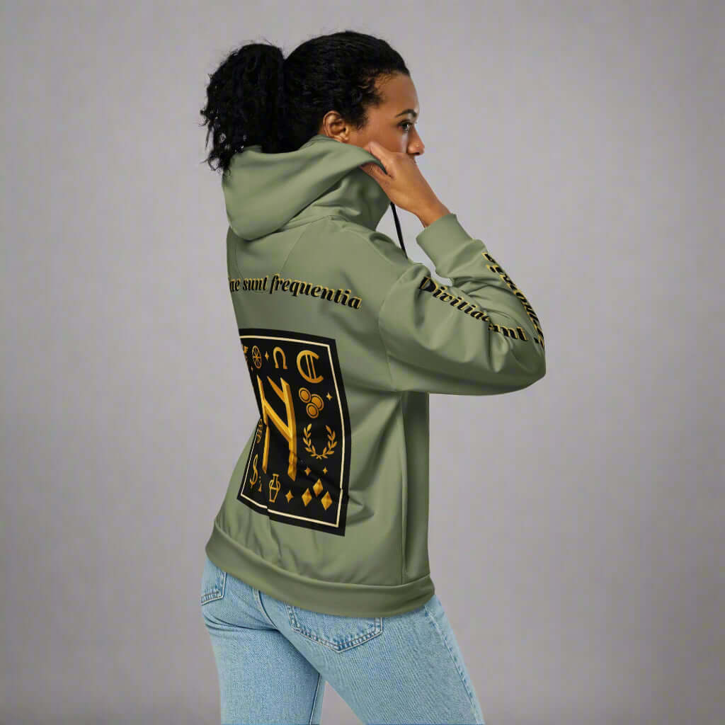STORE 7994 "Divitiae" Manifestation Hoodie – Muted Green