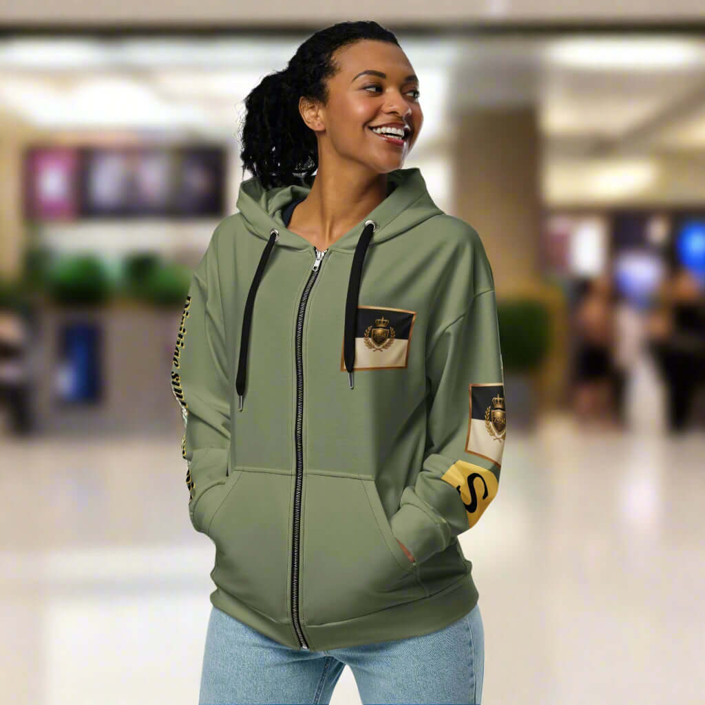 STORE 7994 "Divitiae" Manifestation Hoodie – Muted Green