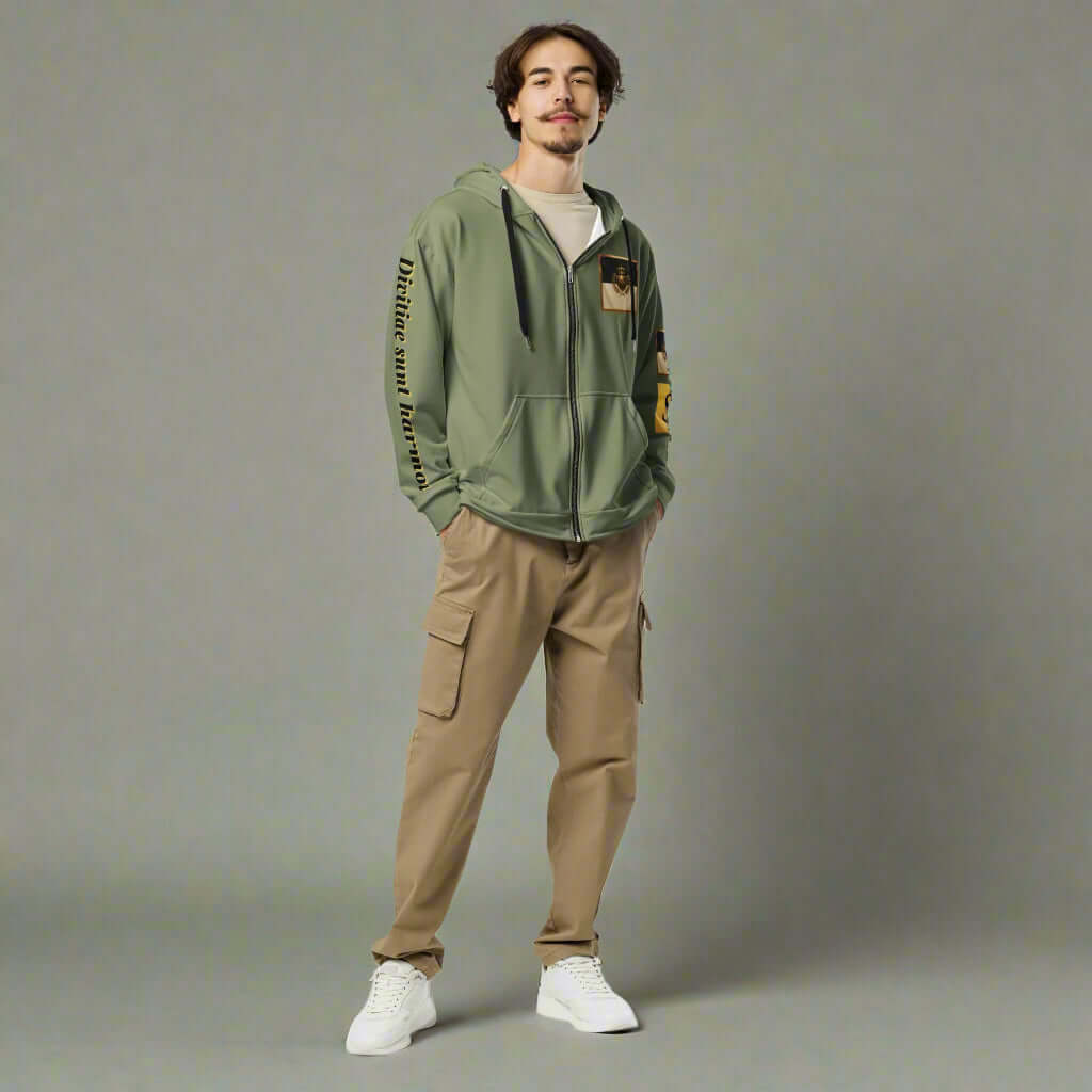 STORE 7994 "Divitiae" Manifestation Hoodie – Muted Green