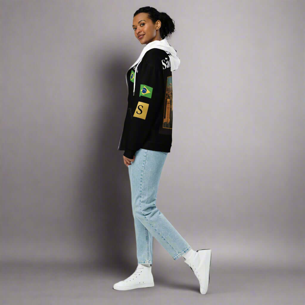 SÃO PAULO CITY PRIDE BLACK UNISEX HOODIE