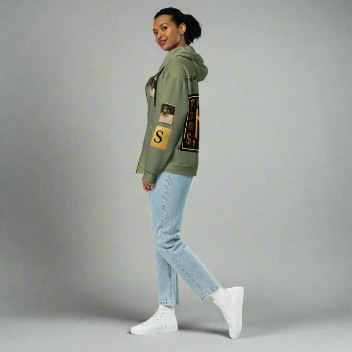 STORE 7994 "Divitiae" Manifestation Hoodie – Muted Green