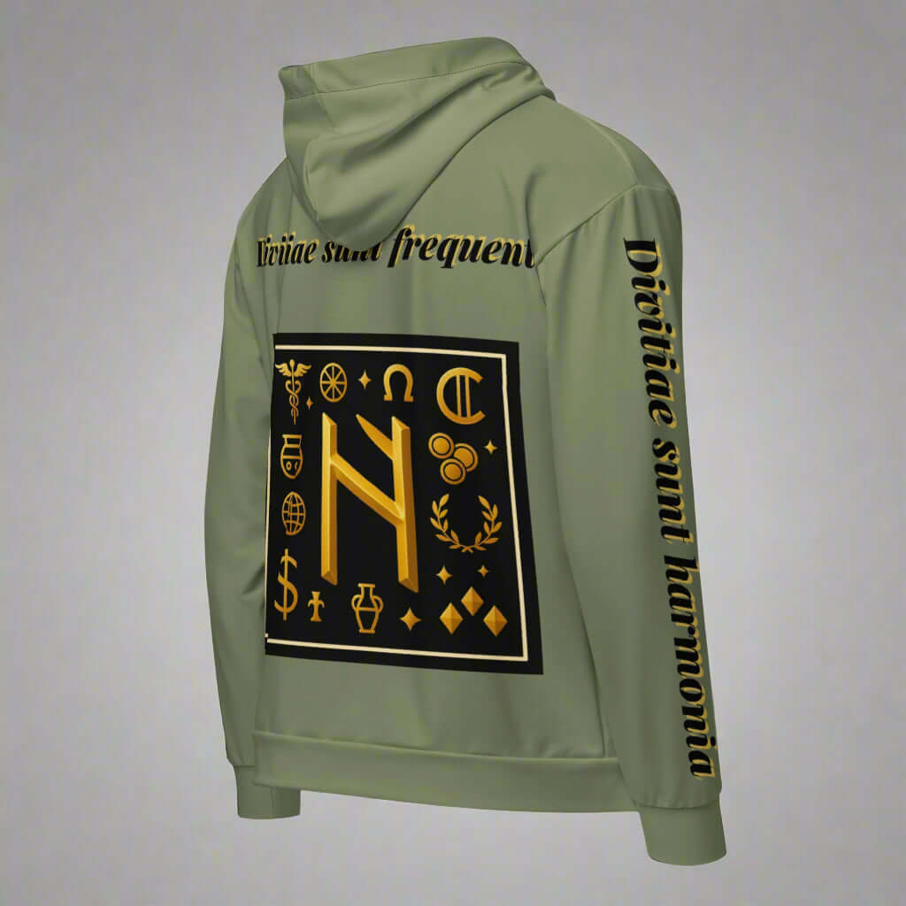 STORE 7994 "Divitiae" Manifestation Hoodie – Muted Green