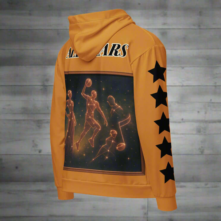 ALL STARS Hoodie – Buttercup Gold & Rose Celestial Edition Unisex zip hoodie