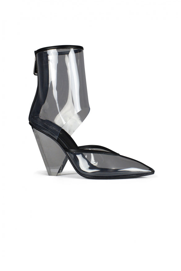 Balmain Women Transparent Ankle Boot 95