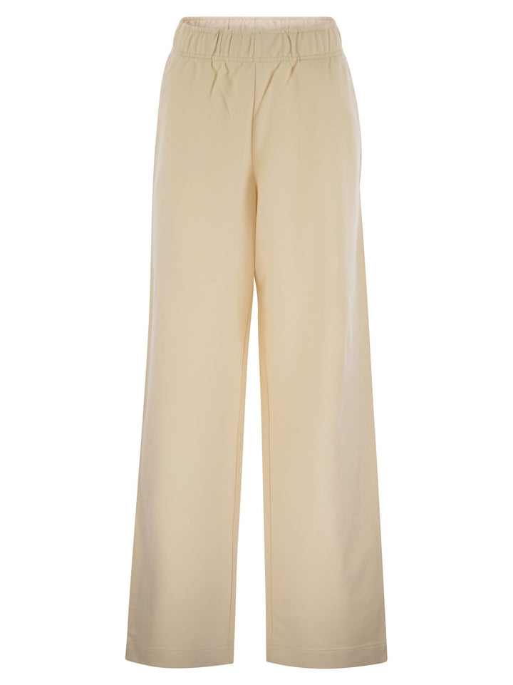 Moncler Women Wide-Leg Cotton Sport Pants