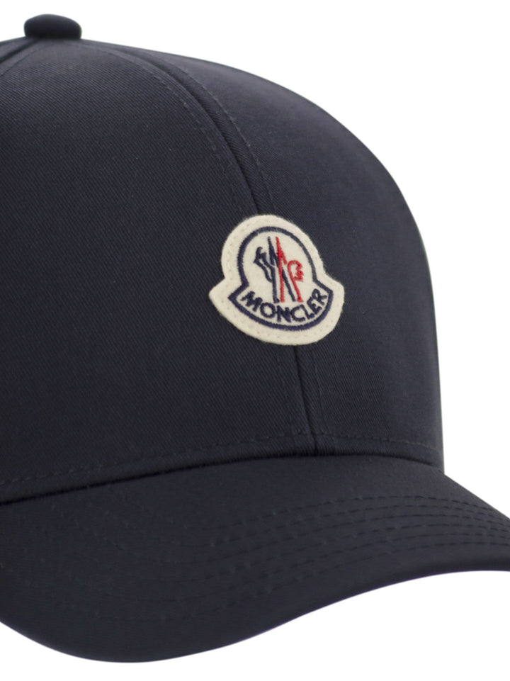 Moncler Men Cotton Gabardine Baseball Cap