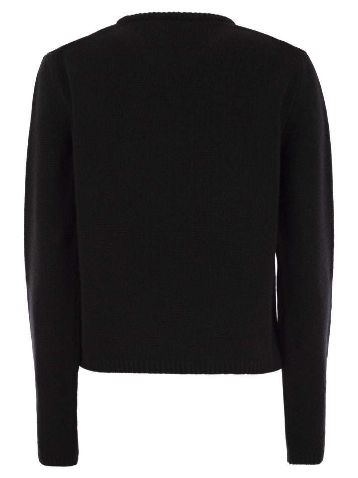 Moncler Women Logo Wool And Cashmere Jumper