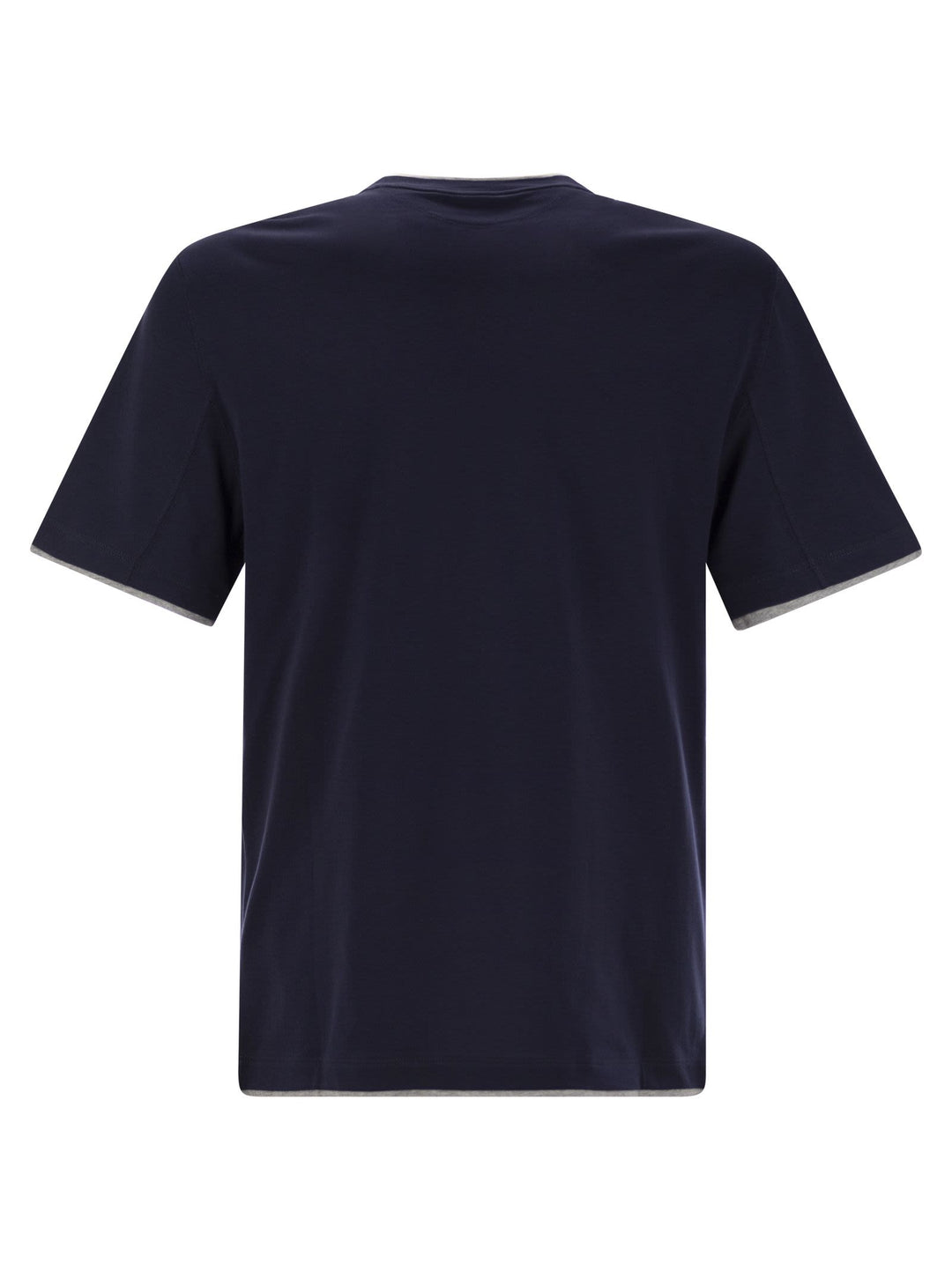 Brunello Cucinelli Men Slim Fit Crew-Neck T-Shirt In Lightweight Cotton Jersey