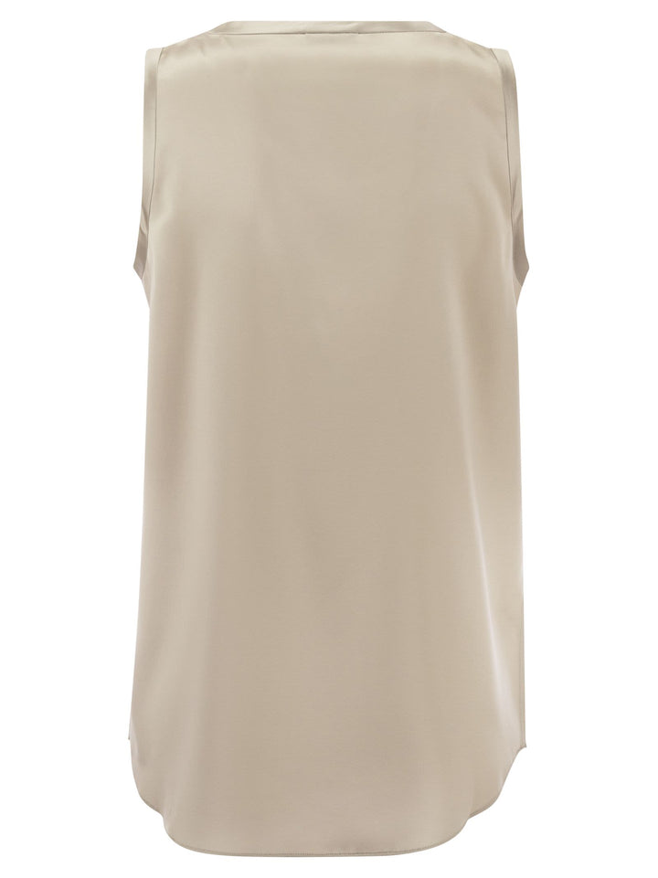 Brunello Cucinelli Women Stretch Silk Satin Top