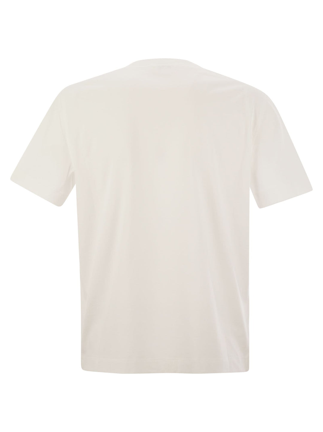 Brunello Cucinelli Women Cotton Jersey T-Shirt With Shiny Pocket Detail