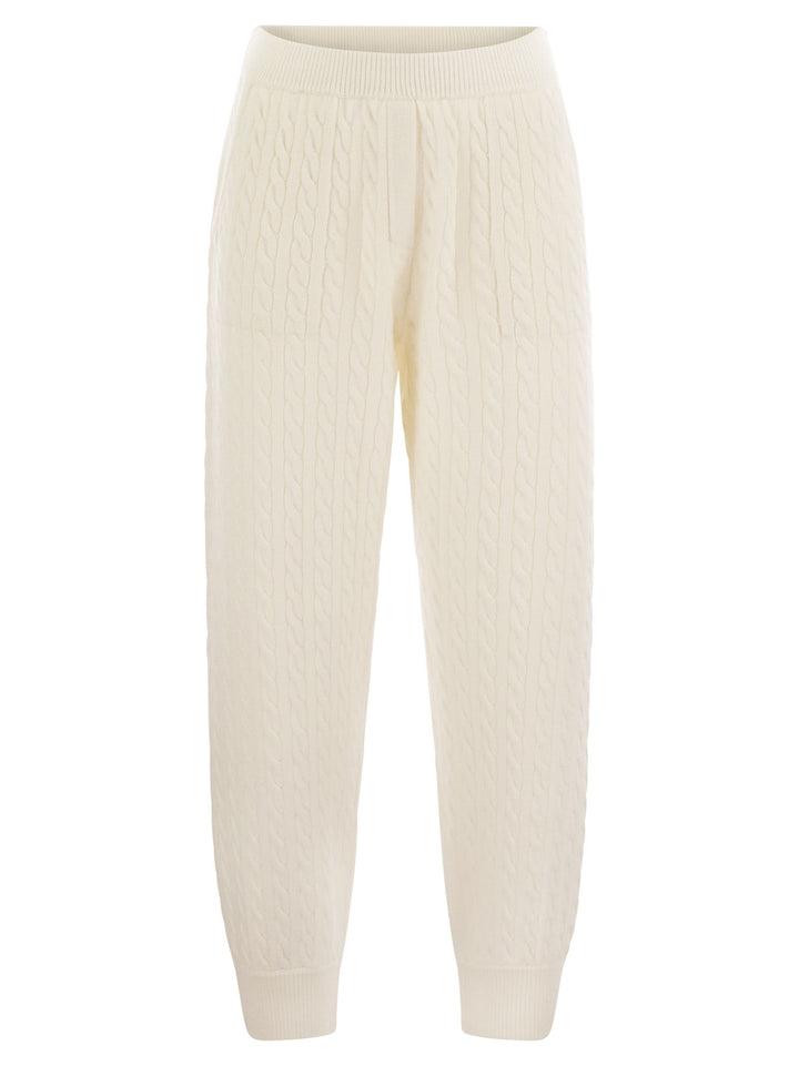 Brunello Cucinelli Women Cashmere Cable Knit Trousers