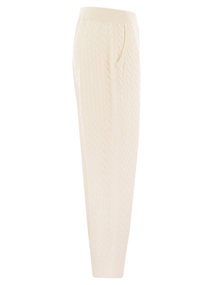 Brunello Cucinelli Women Cashmere Cable Knit Trousers
