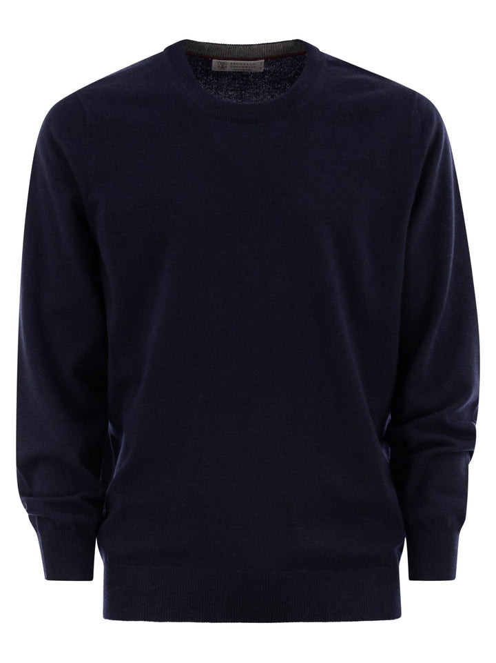 Brunello Cucinelli Men Cashmere Sweater Crewneck Knitwear