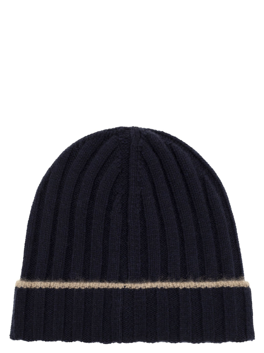 Brunello Cucinelli Men English Rib Cashmere Knit Beanie