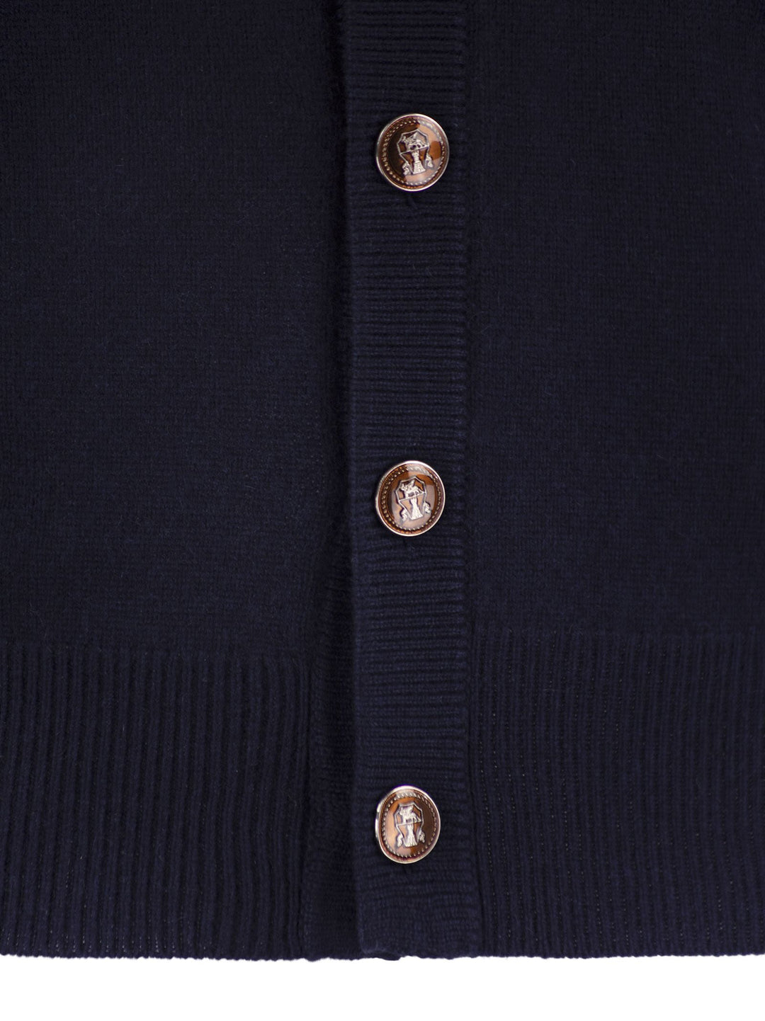 Brunello Cucinelli Men Alpaca, Cotton And Wool Cardigan With Metal Buttons