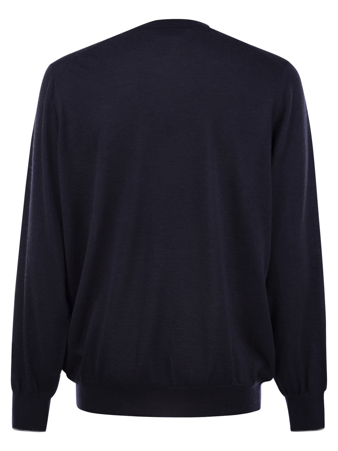 Brunello Cucinelli Men Crew-Neck Sweater In Virgin Wool And Cashmere