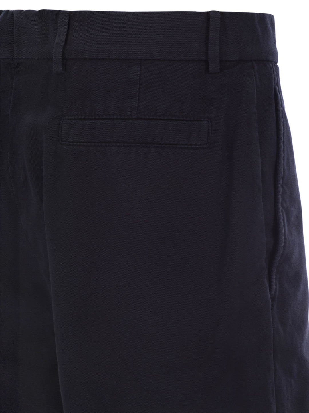 Brunello Cucinelli Men Cotton Gabardine Bermuda Shorts
