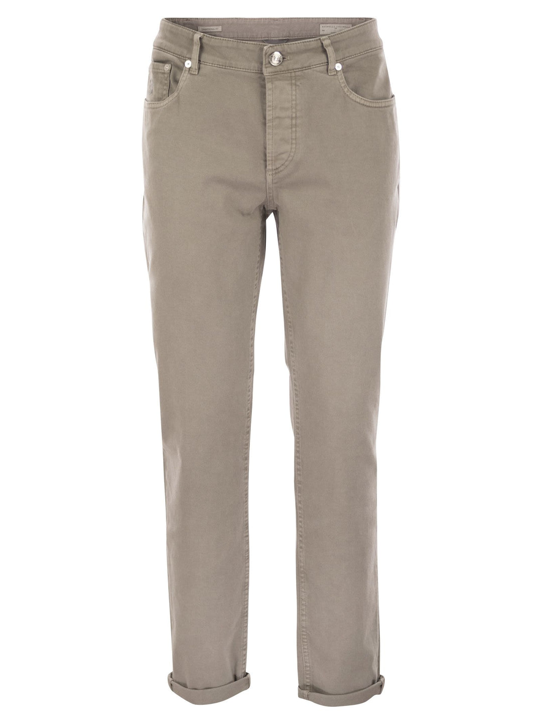Brunello Cucinelli Men Five-Pocket Traditional Fit Trousers In Light Comfort-Dyed Denim