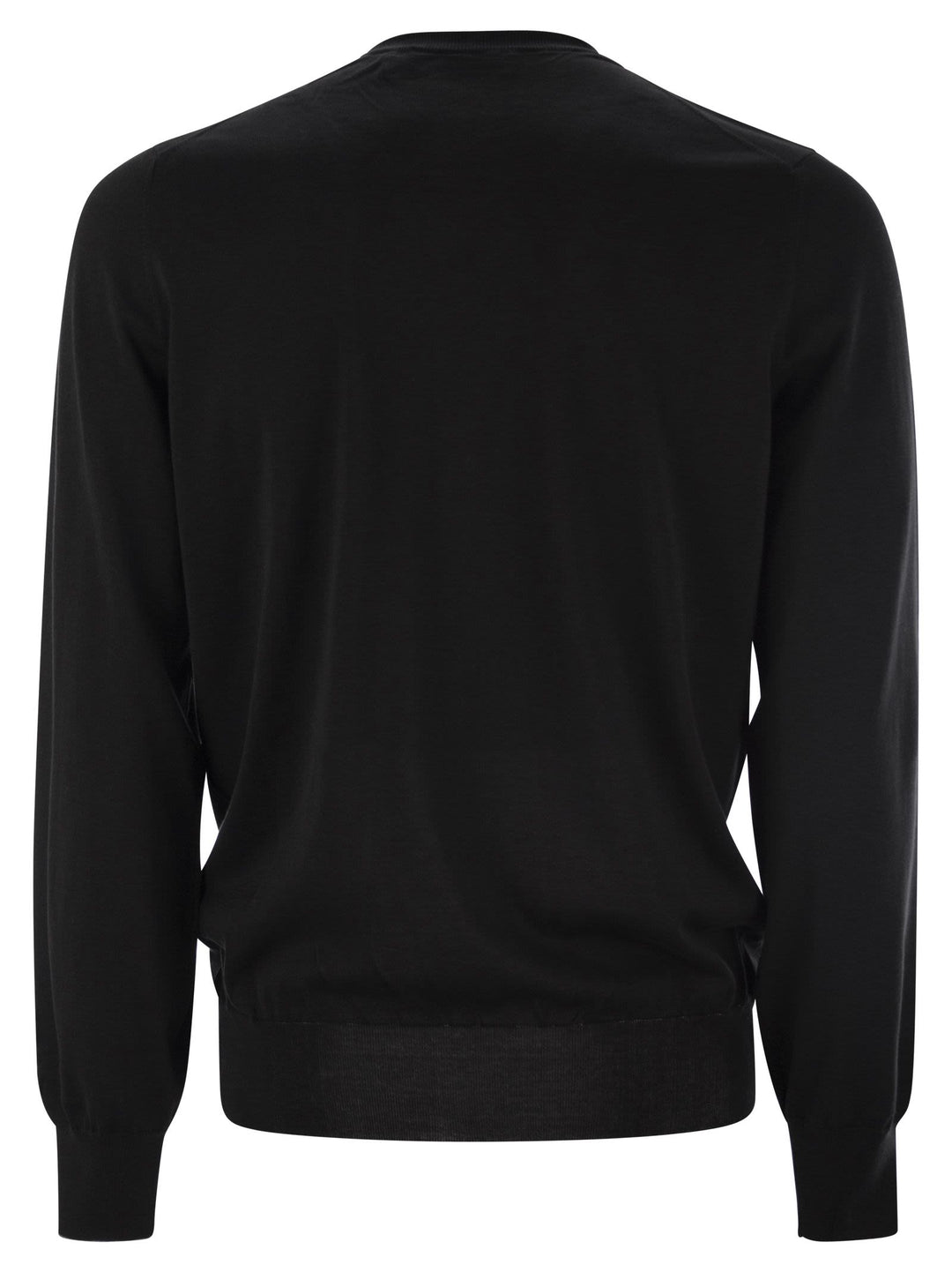 Brunello Cucinelli Men Maglia G/C Nero Grigio Scuro