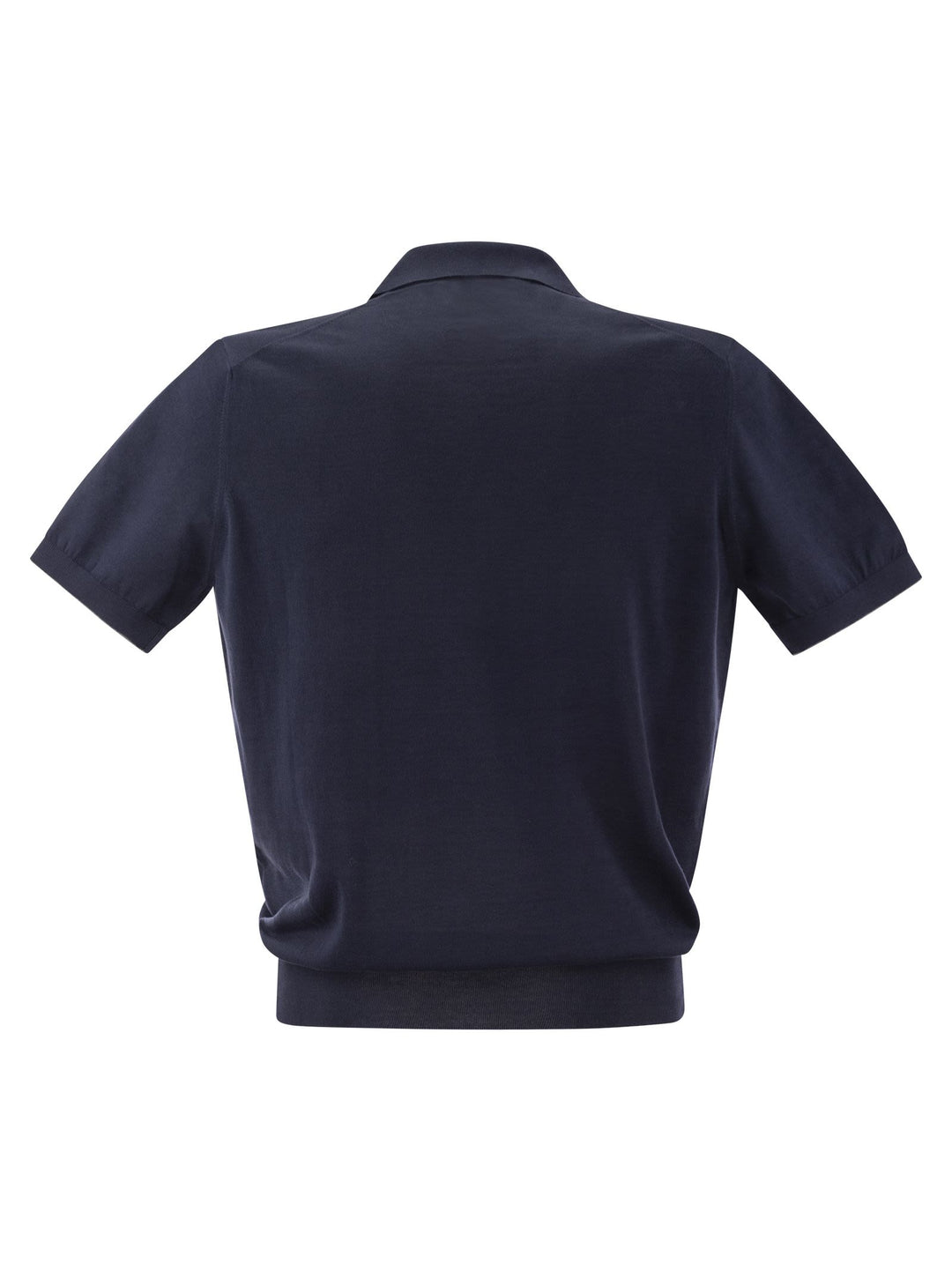 Brunello Cucinelli Men Cotton Polo Style Sweater