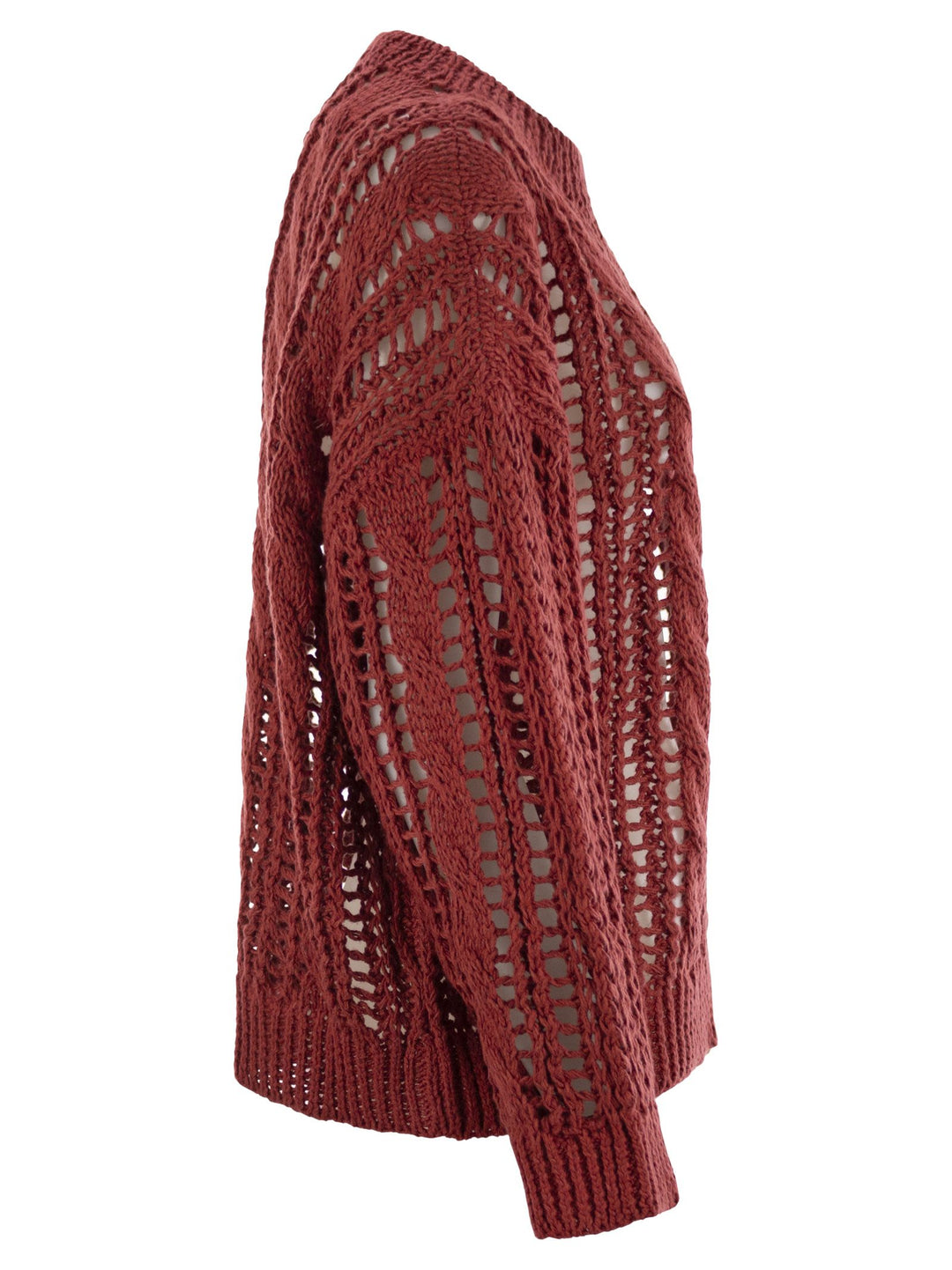 Brunello Cucinelli Women Cable & Mesh Jute And Cotton Jersey