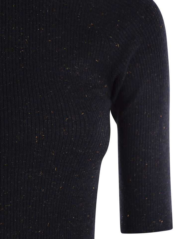 Brunello Cucinelli Women Sparkling Ribbed Cashmere Sweater